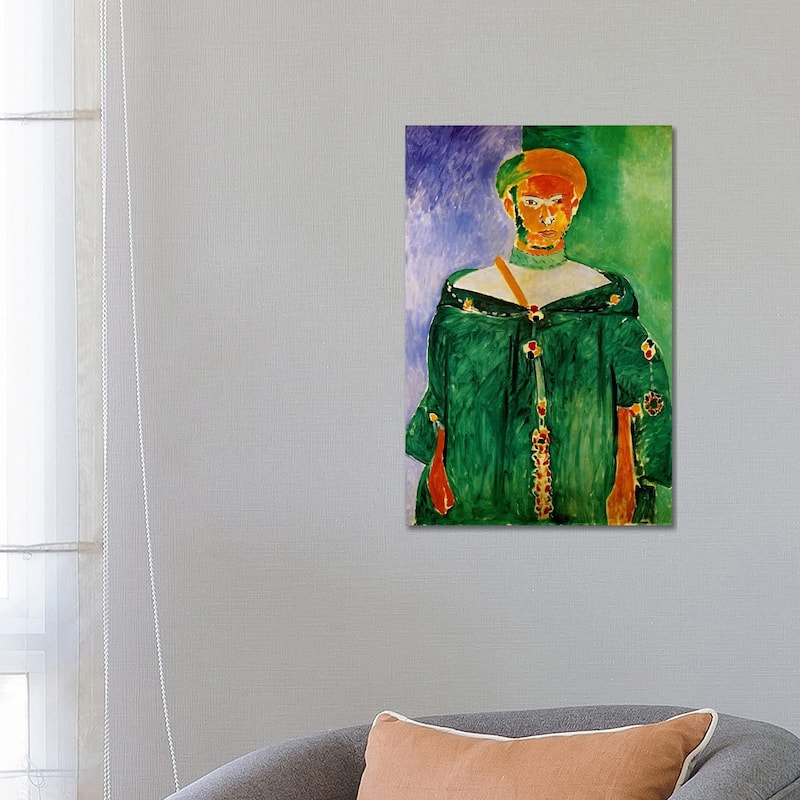 iCanvas "Moroccan in Green (1913)" by Henri Matisse Canvas Print - 26x18x1.5