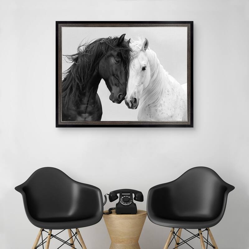 Masterpiece Art Gallery| Equine Love by Annabelle Hall - Framed Canvas Art Print