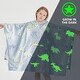 preview thumbnail 6 of 33, Marina Decoration Glow in the Dark Blanket Wearable Hoodie for Kids Girls Boys Soft Warm Flannel Fleece Hooded Sweatshirt Blue, Orange, Green