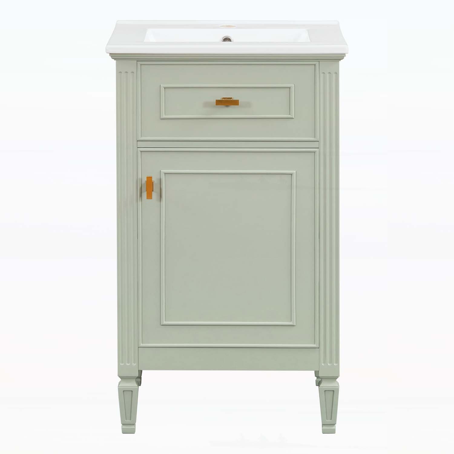 20-Inch Bathroom Vanity with Sink,Wood Legs - Overstock - 42989282