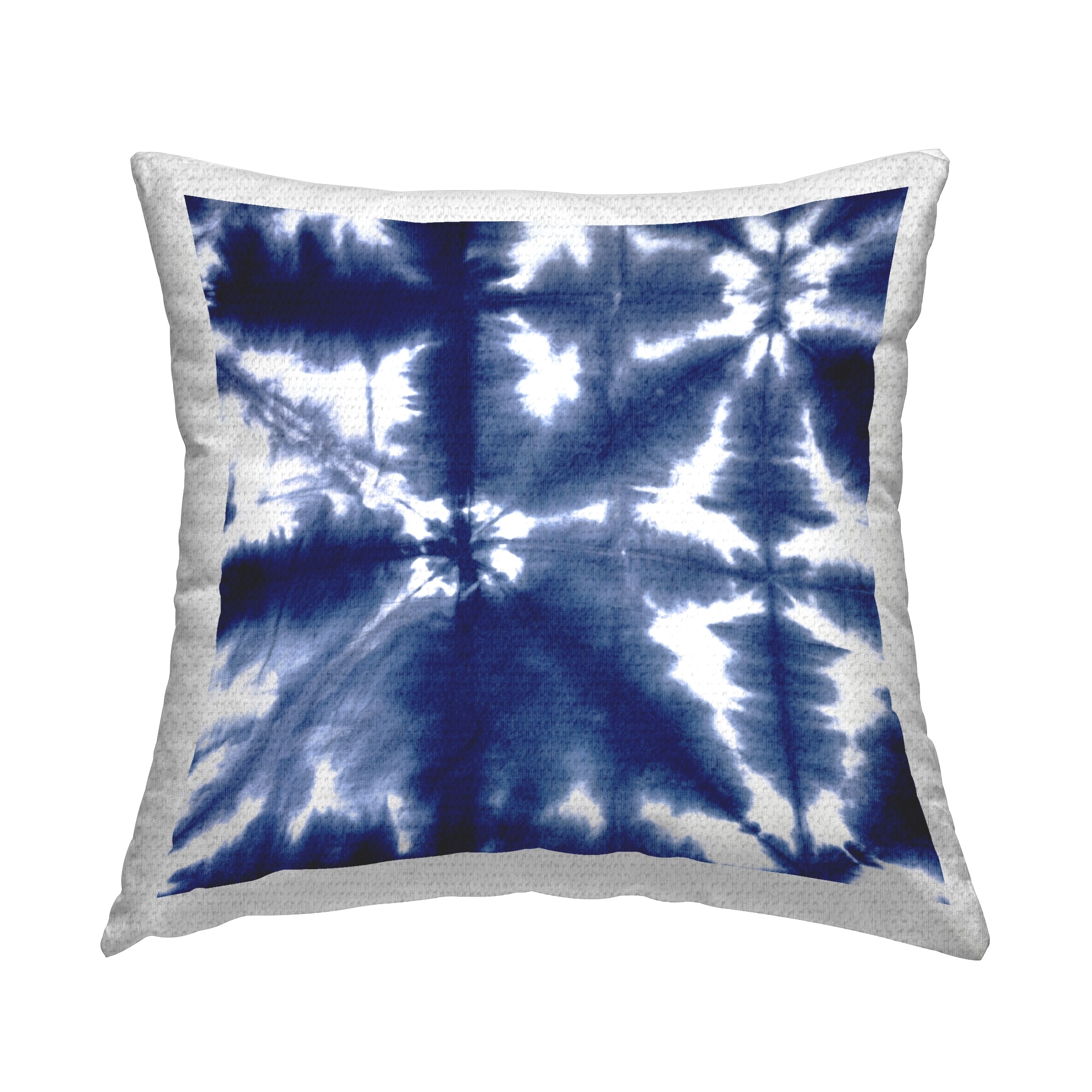 Blue tie dye throw pillow cheap