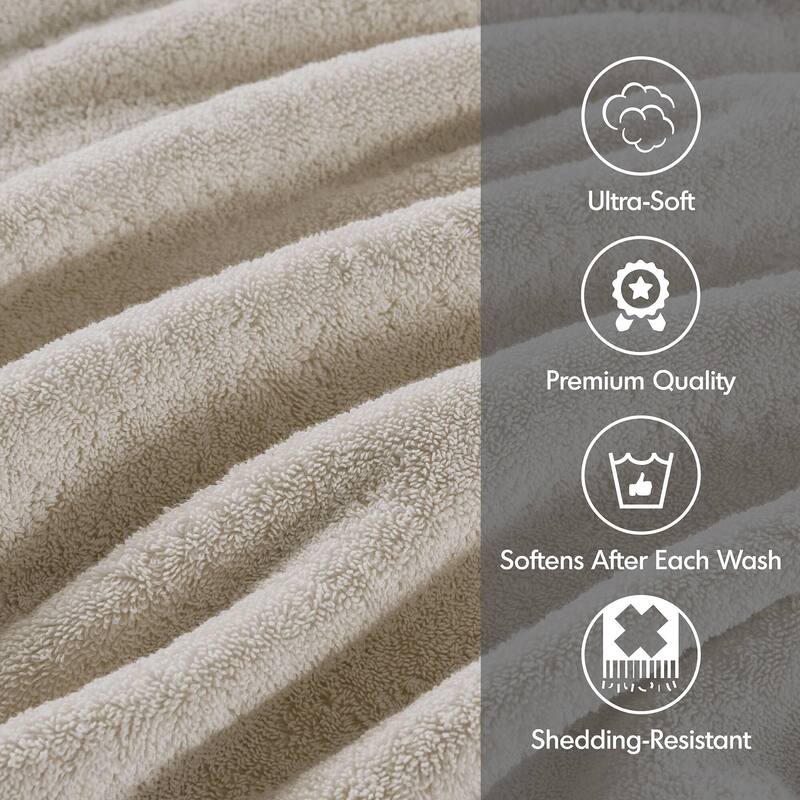 Madison Park Signature 800GSM Ultra-Soft 100% Cotton Absorbent Towel Set