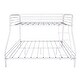 preview thumbnail 6 of 5, Twin Over Full Metal Bunk Bed, Heavy Duty Bunk Beds Frame w/ Upper-Level Guardrail and Ladders Suitable for Kids/Teen, White