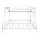 preview thumbnail 4 of 5, Twin-Over-Full Metal Bunk Bed with Enhanced Upper-Level, White