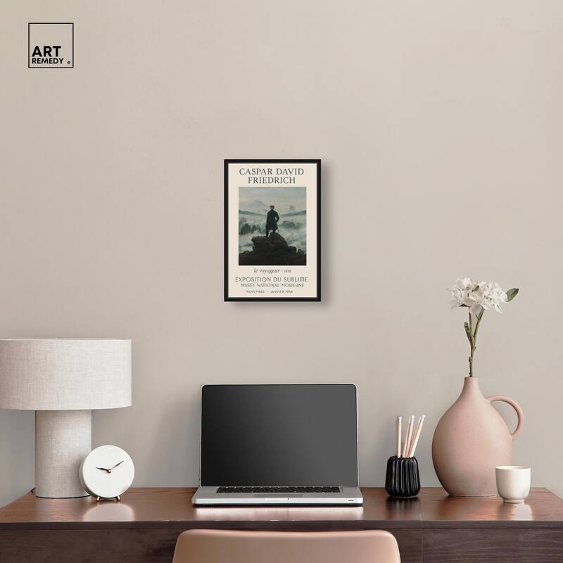 Wanderer Above the Sea of Fog Canvas by Art Remedy
