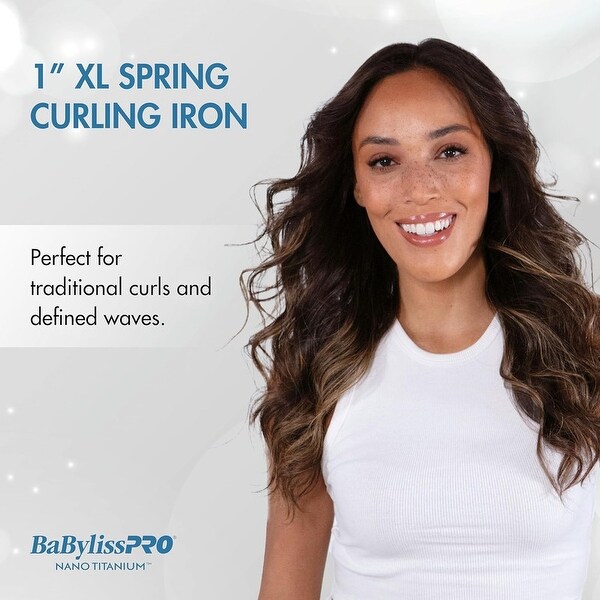 BABYLISS PRO BNTWRB100XLUC Iridescent 1 Inch Extended Barrel Curli