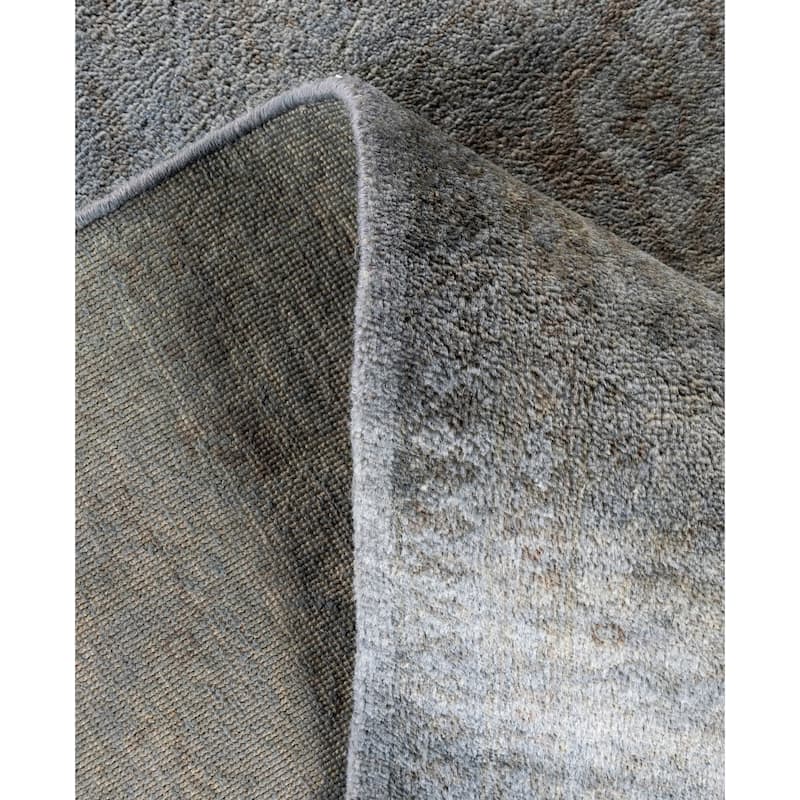Overdyed One-of-a-Kind Hand-Knotted Area Rug - Gray - 8' 1" x 9' 8"