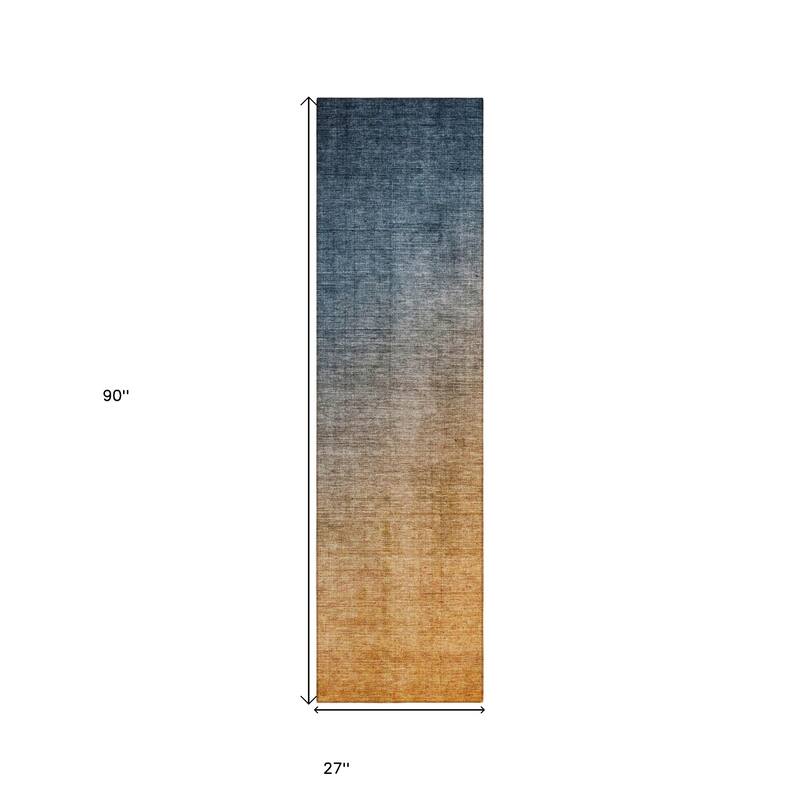Alvalo Ombre Weather Resistant Blended Style Outdoor Rug