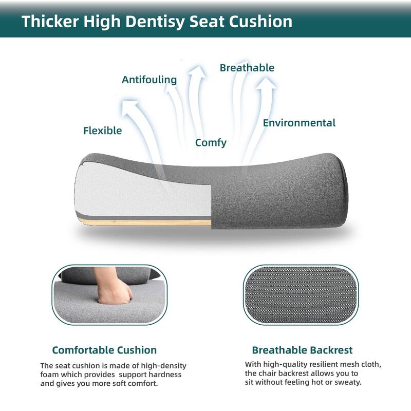 Breathable Mesh Recliner with Adjustable Lumbar Support