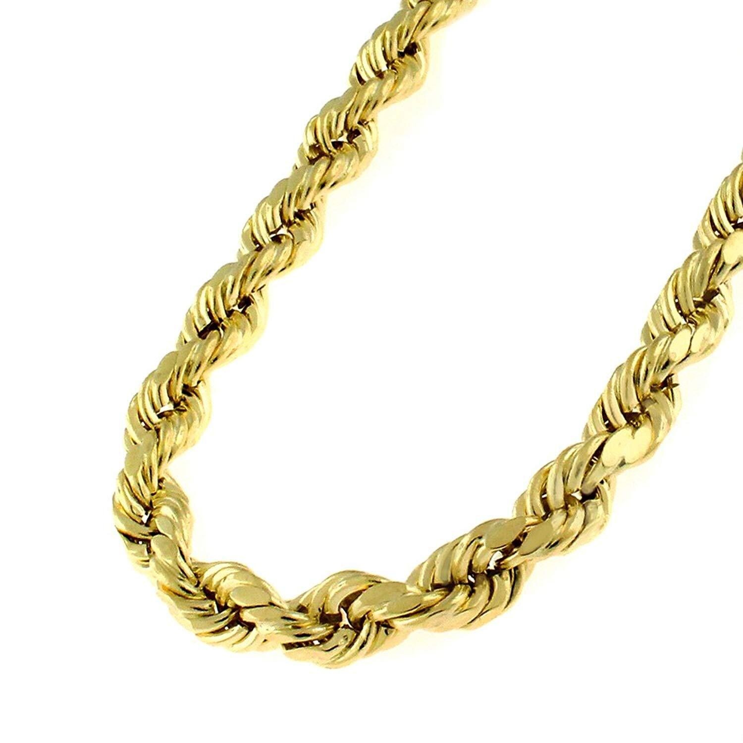 Shop 14K Yellow Gold 4.5MM Solid Rope 