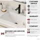 preview thumbnail 8 of 11, STYLISH 21x15 inch Porcelain Rectangular Undermount Vanity Sink with Overflow