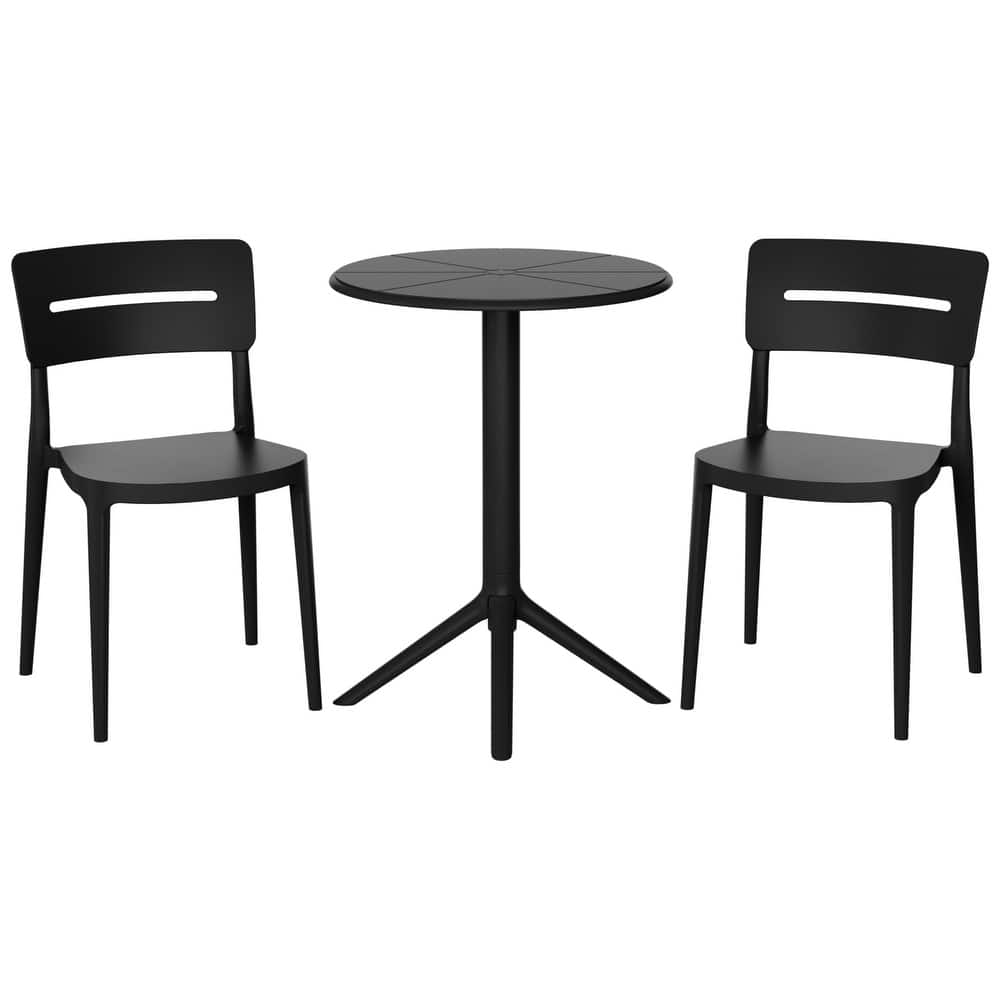 Frond and Form 2-Person Outdoor Round Dining Set