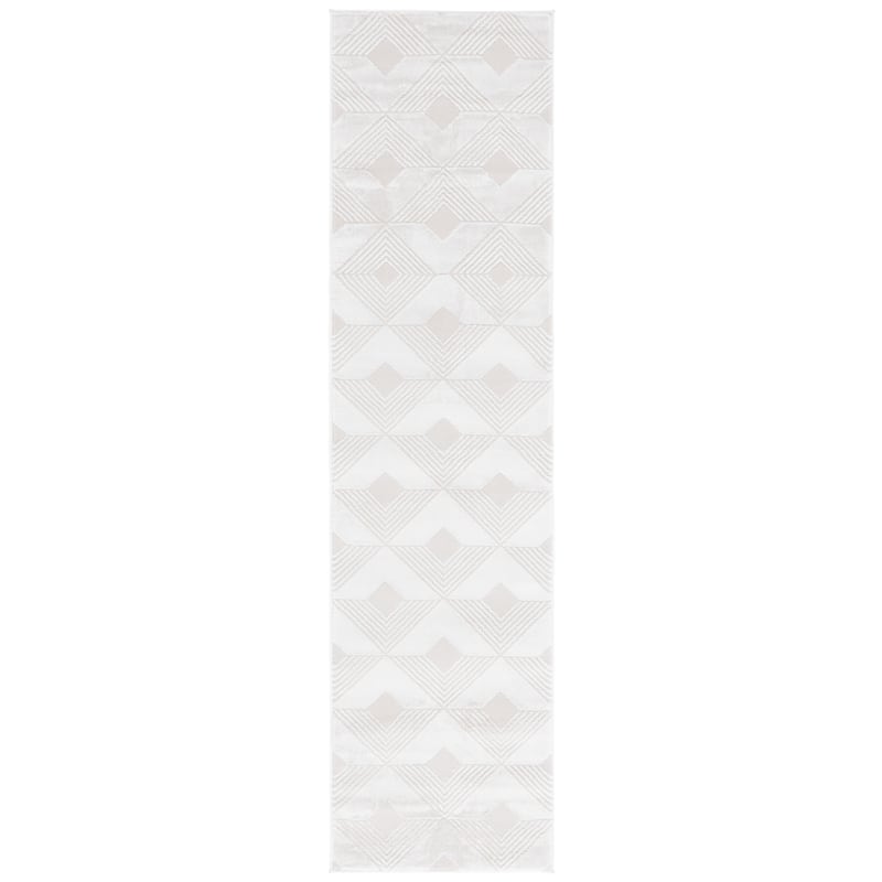 SAFAVIEH Saylor Azisa Modern Geometric Rug - 2' x 8' Runner - Ivory