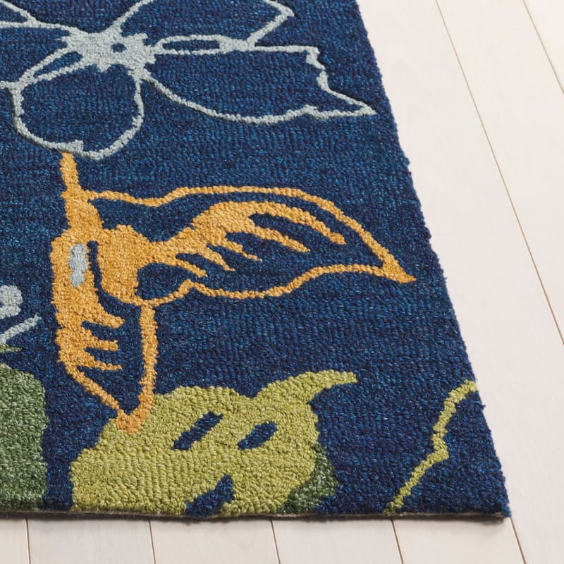 SAFAVIEH Handmade Jardin Roqhaia Floral Wool Rug