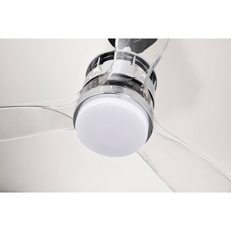 Murdo Sleek Modern 3-Blade LED Lighted Ceiling Fan with Remote