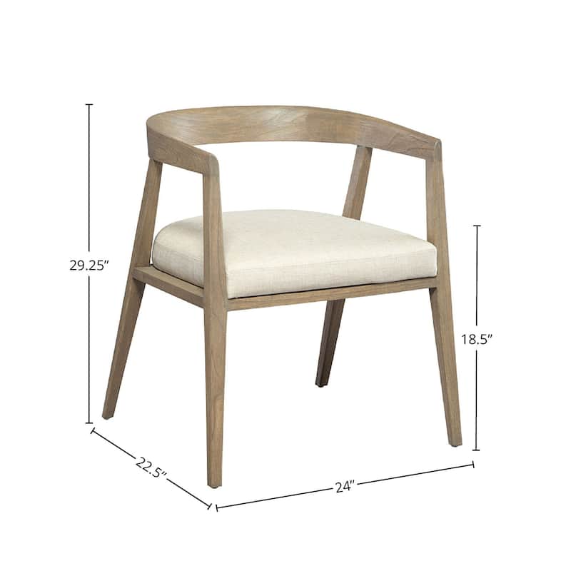 Santara Oak Dining Chair, Greige
