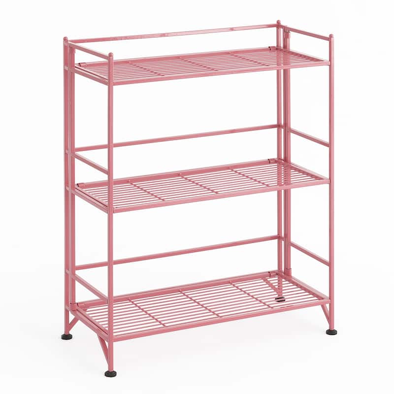Convenience Concepts Xtra Storage 3 Tier Wide Folding Metal Shelf