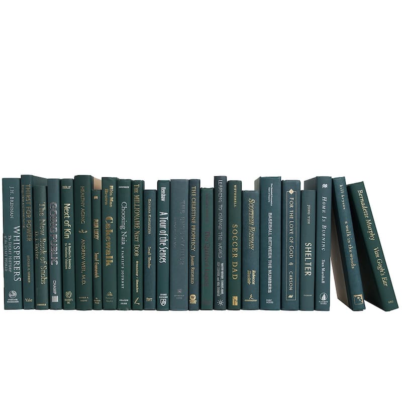 Books Green Decorative Accessories: Forest Color By The Foot
