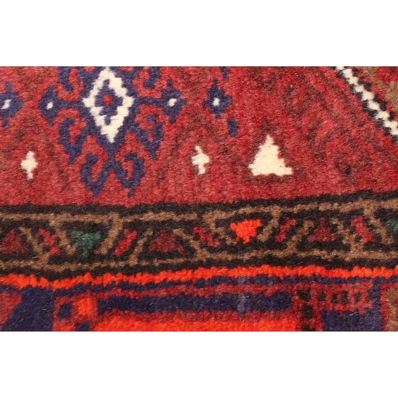 ECARPETGALLERY Hand-knotted Andelz Red Wool Rug - 4'2 x 6'4