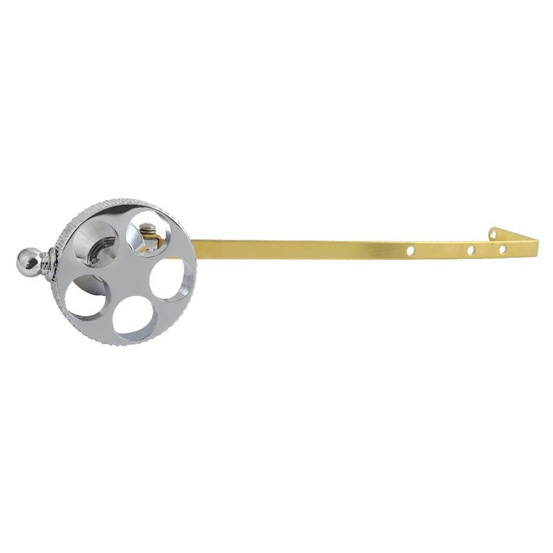 Kinston Brass Universal Front or Side Mount Toilet Tank Lever with Knurled Handle - Polished Chrome