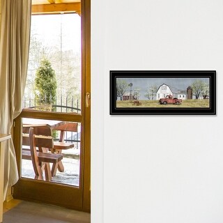 TrendyDecor4U Farmhouse "Spring On The Farm" Framed Print Wall Art by ...