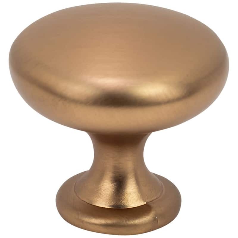 DesignPerfect DPA25R28K Classic Pack of (25) - 1-3/16" Round Smooth - Champagne Bronze / Gold