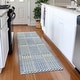 preview thumbnail 8 of 121, Premium Washable Super Soft Modern Plaid Mayfield Rug Denim - 2'3" x 7'6"