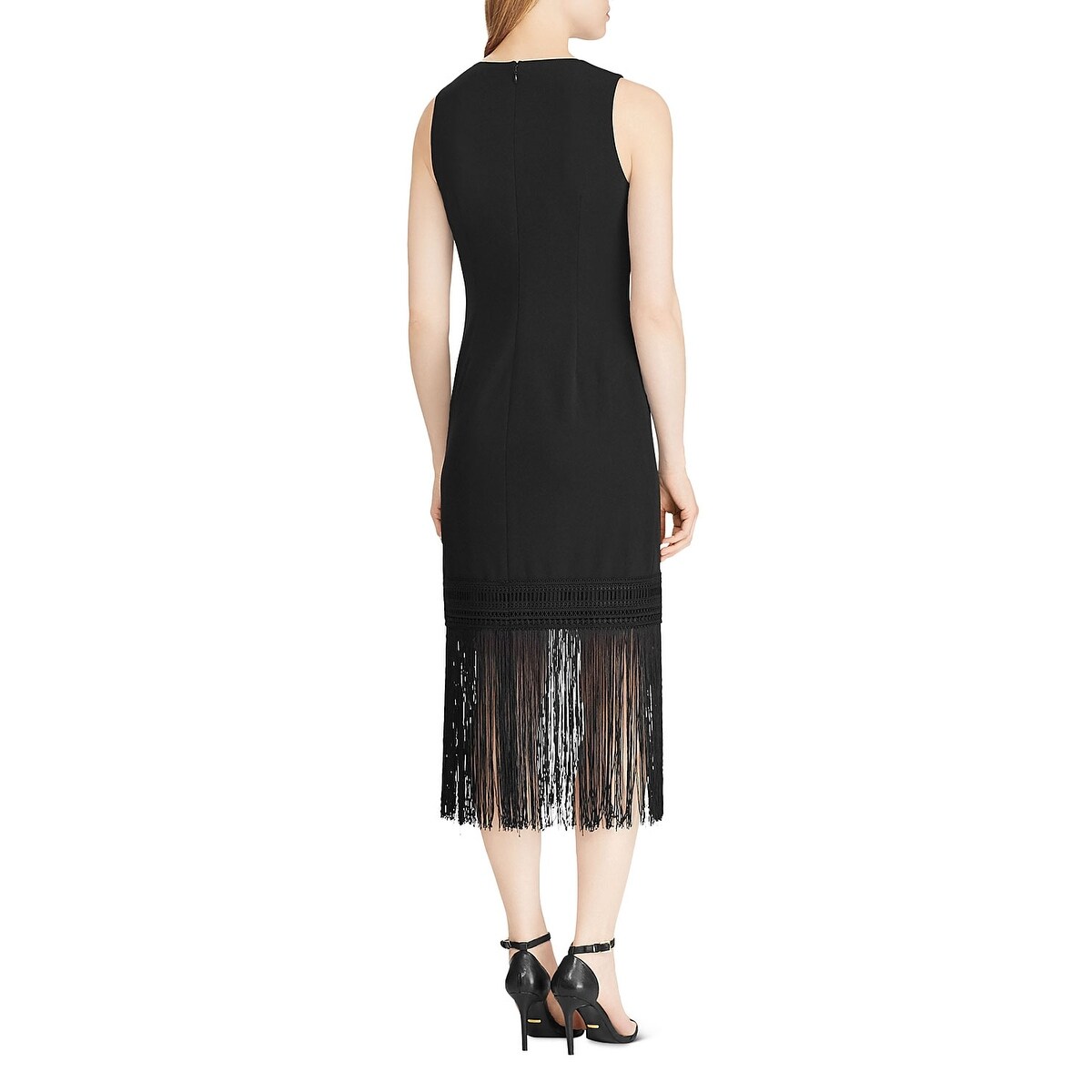 ralph lauren fringe dress
