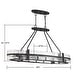 preview thumbnail 6 of 5, Hudson 10-Light Oval Chandelier in Matte Black
