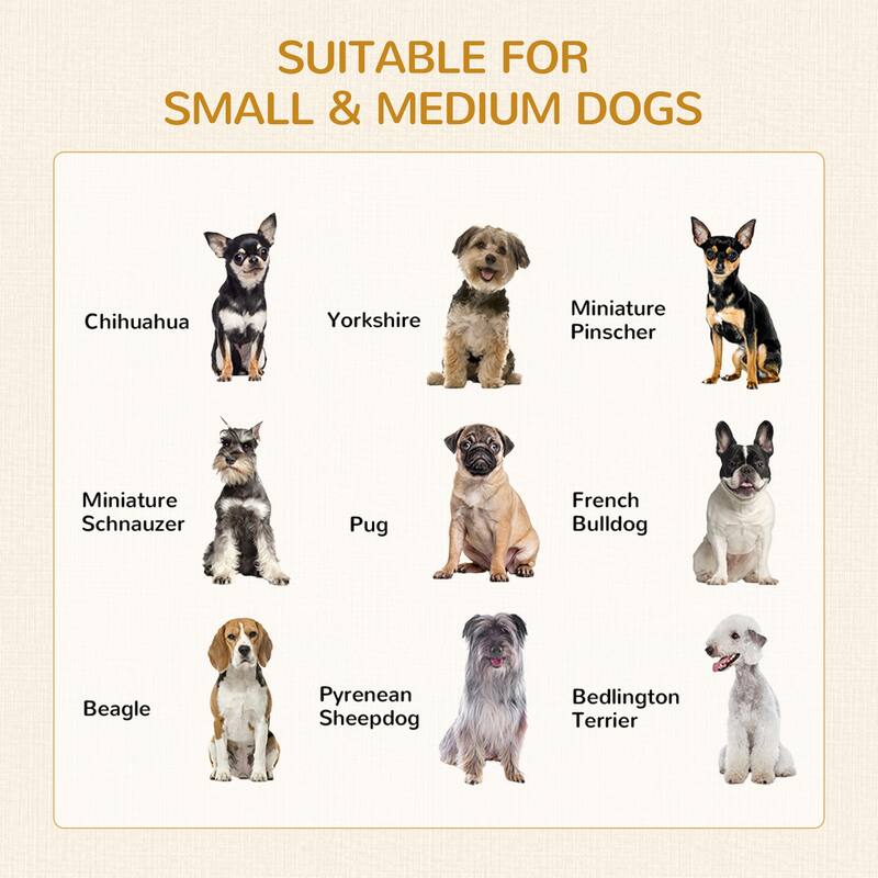 Dog Crate with Soft Water-Resistant Cushion, Dog Crate End Table with Drawer, Puppy Crate for Small Dogs Indoor with 2 Doors