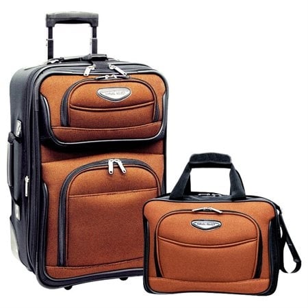 carry on luggage orange