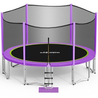 15 FT Trampoline for Kids with Safety Enclosure Net 425LBS Weight ...