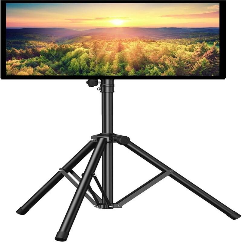 TV Tripod Stand-Portable - Black