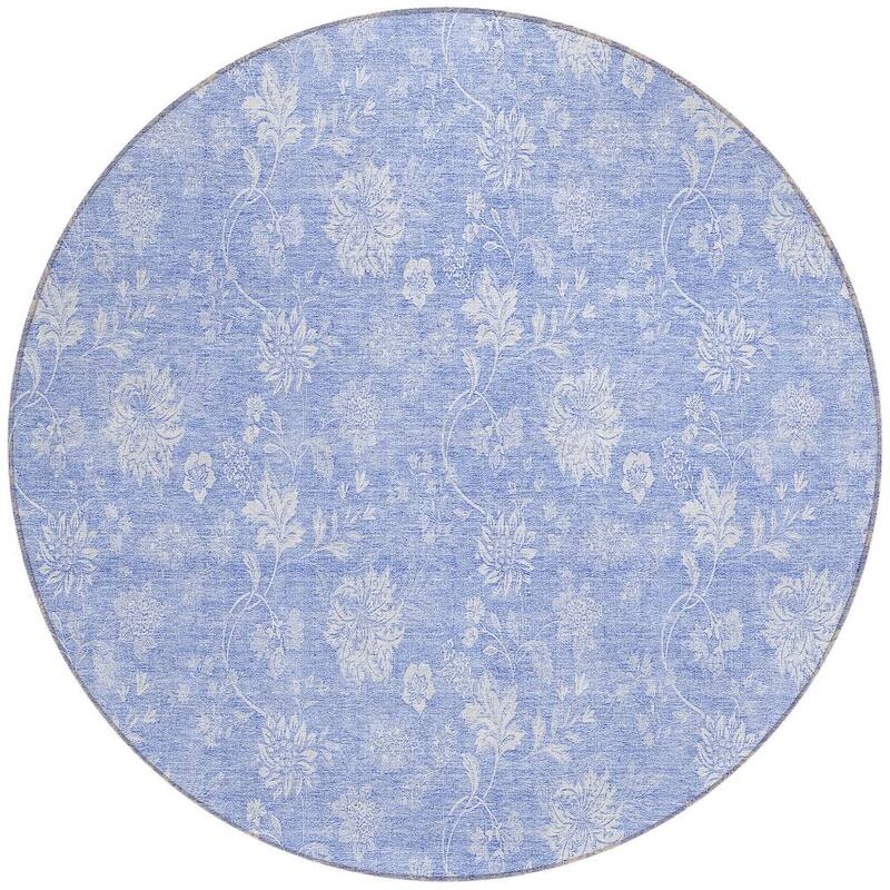 HomeRoots Floral Transitional Rectangle Outdoor Rug