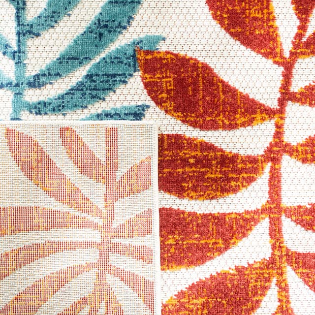 SAFAVIEH Cabana Laila Indoor/ Outdoor Waterproof Patio Floral Rug