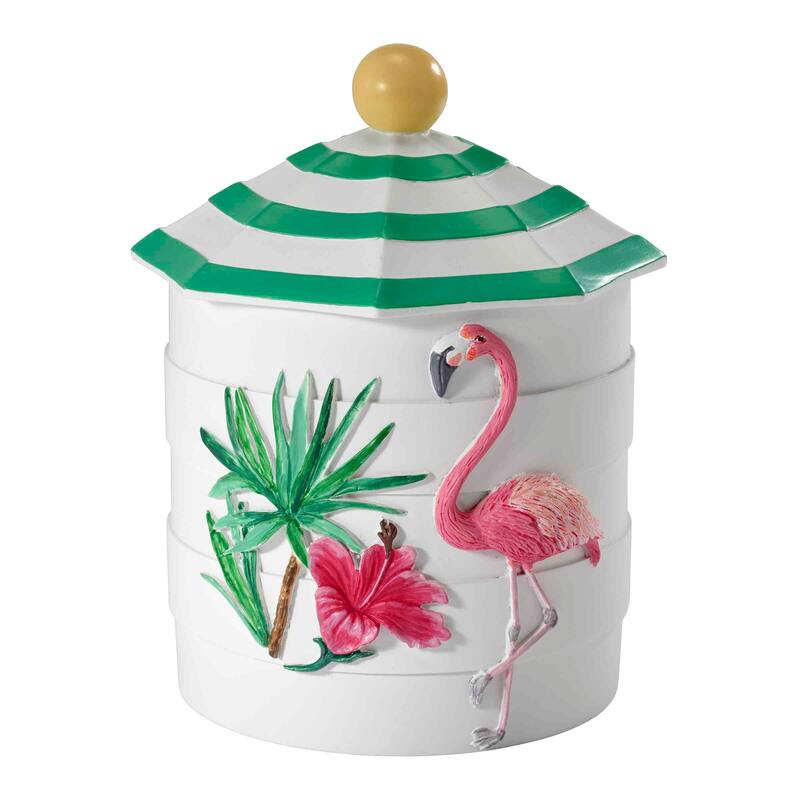 Avanti Flamingo Paradise Jar - White
