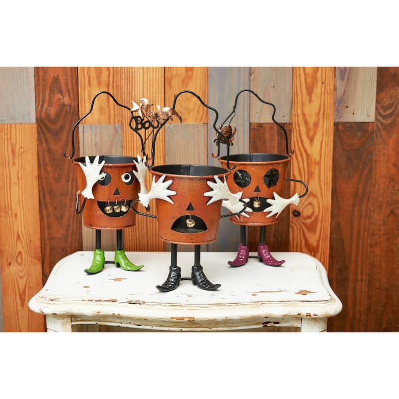 Ghastly Halloween Treat Candy Bucket A/3 - Set of 3