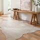 preview thumbnail 1 of 5, Alexander Home Clayton Faux Cowhide Area Rug 5' x 6'6 - Ivory