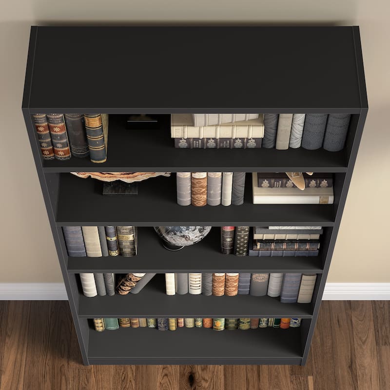 Universal Tall 5 Shelf Bookcase Storage by Bush Furniture