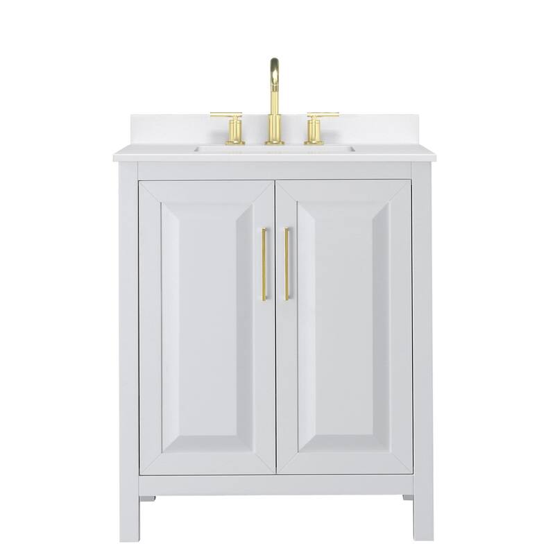 Wyndham Collection WCV252530S-QTZ-US3MXX Daria 30" Free Standing
