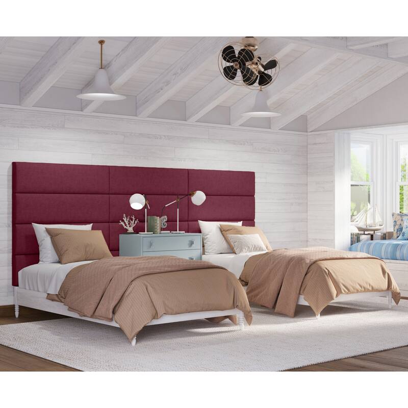 Jaxx Panelist Modern Padded Headboard - Set of 4 Wall Mounted Panels