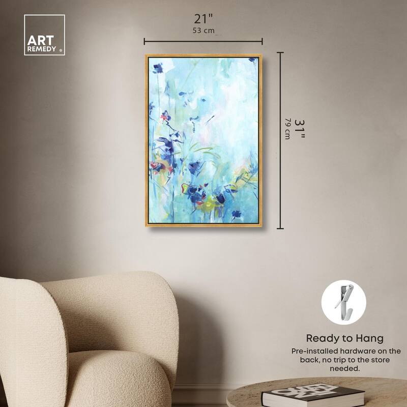 Heavenly Blue I Canvas by Art Remedy