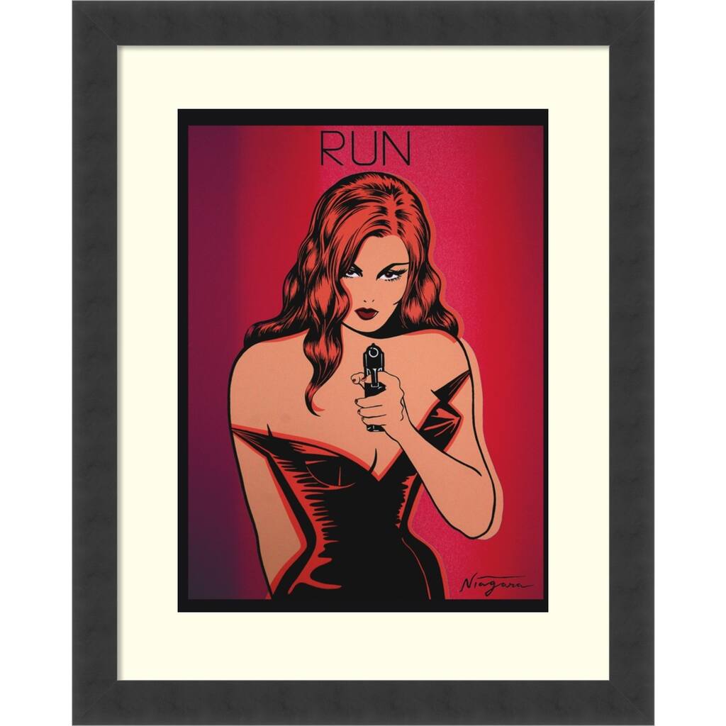 Framed Art Print 'Run' by Niagara Detroit 17 x 21-inch