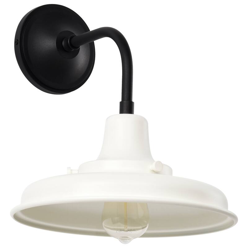 Nuvo Lighting 60/8551 Morris 14" Tall Outdoor Wall Sconce - Black / White