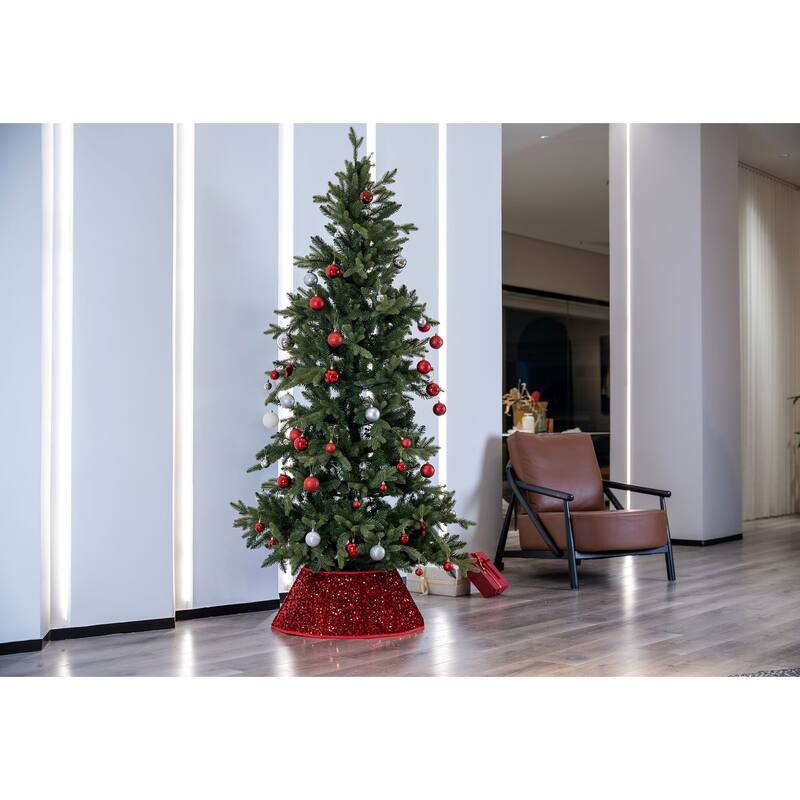 26" Sequins Hexagonal Christmas Tree Collar