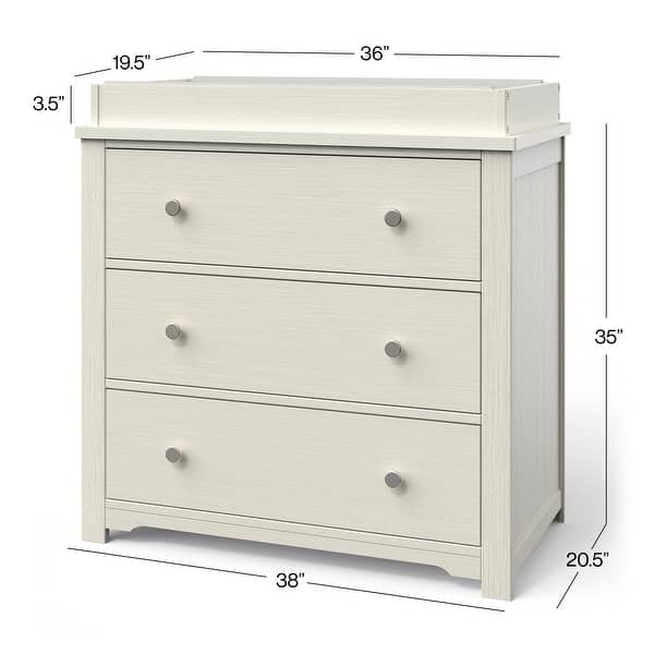 dimension image slide 1 of 7, Forever Eclectic Harmony 3-drawer Dresser with Dressing Kit