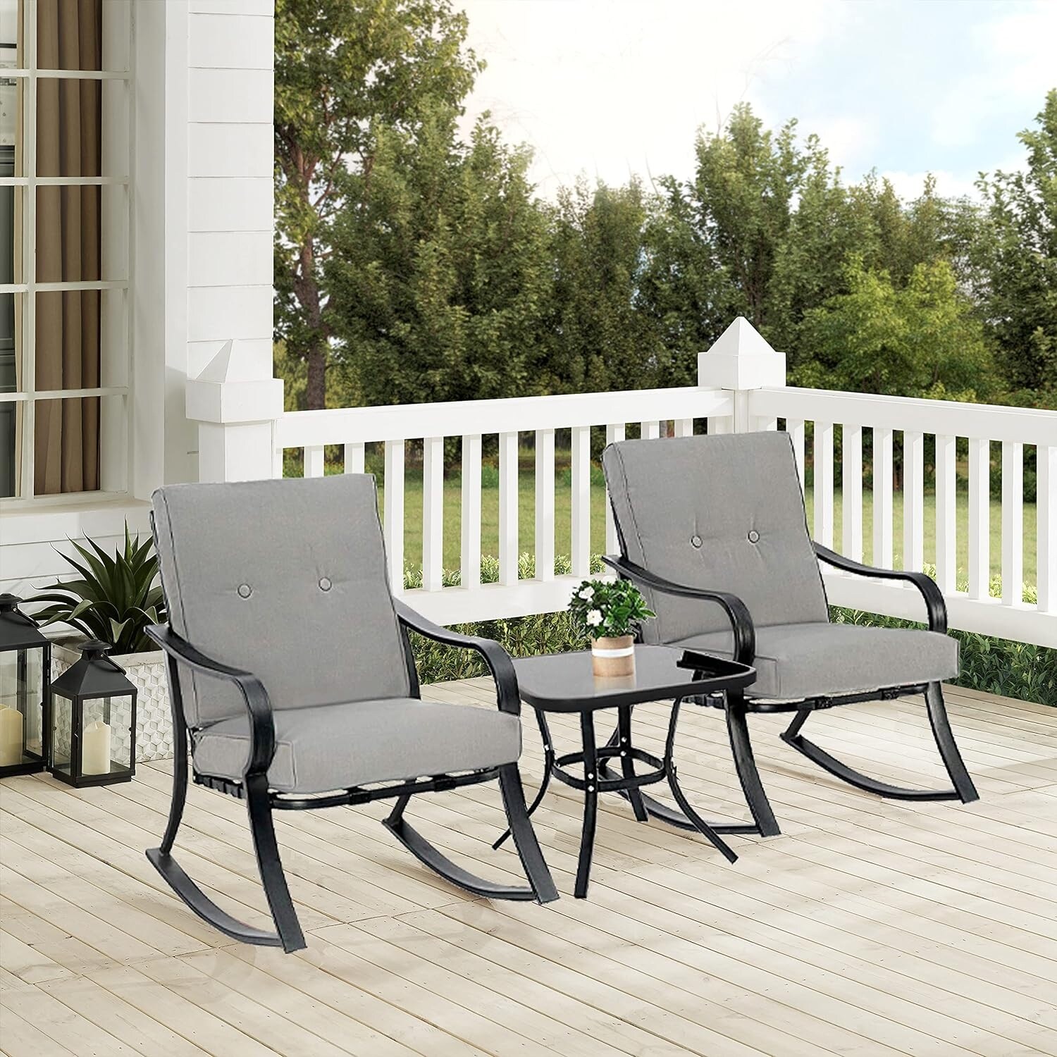 3 piece bistro rocker set sales
