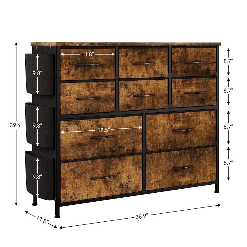 Dresser for Bedroom with 10 Drawer