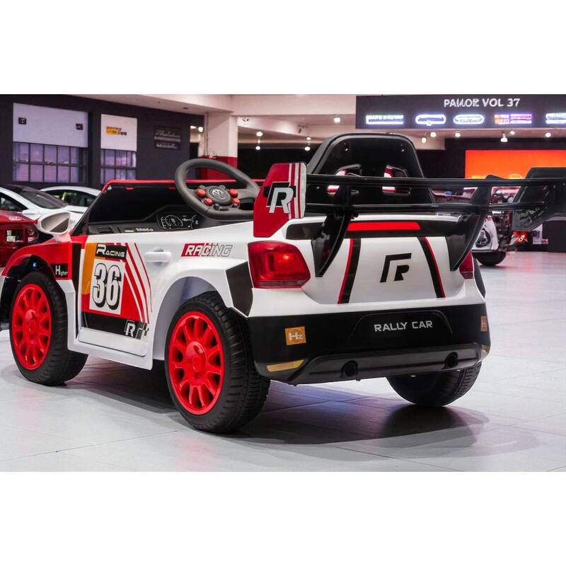 12V Kids Ride On Car with Remote Control, Dual 30W Motors, Music, LED Lights, Seat Belt & Shock Absorbers, Ages 5-8