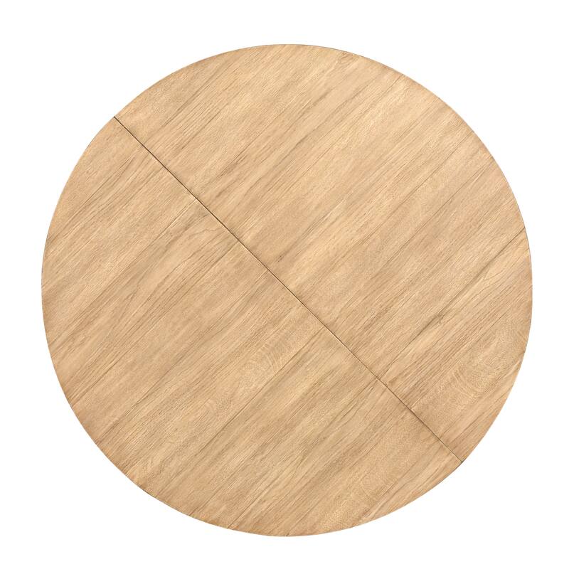 Magnussen Home Coventry Honey Maple Extendable 48" Round Dining Table - 48''W x 48''D x 30''H